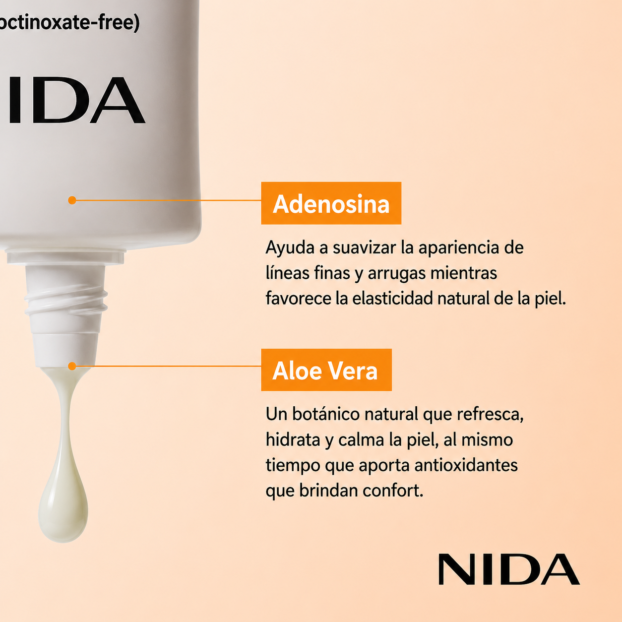 2X1 | NIDA®  Protector Solar Coreano  SPF50+ | Invisible Fit